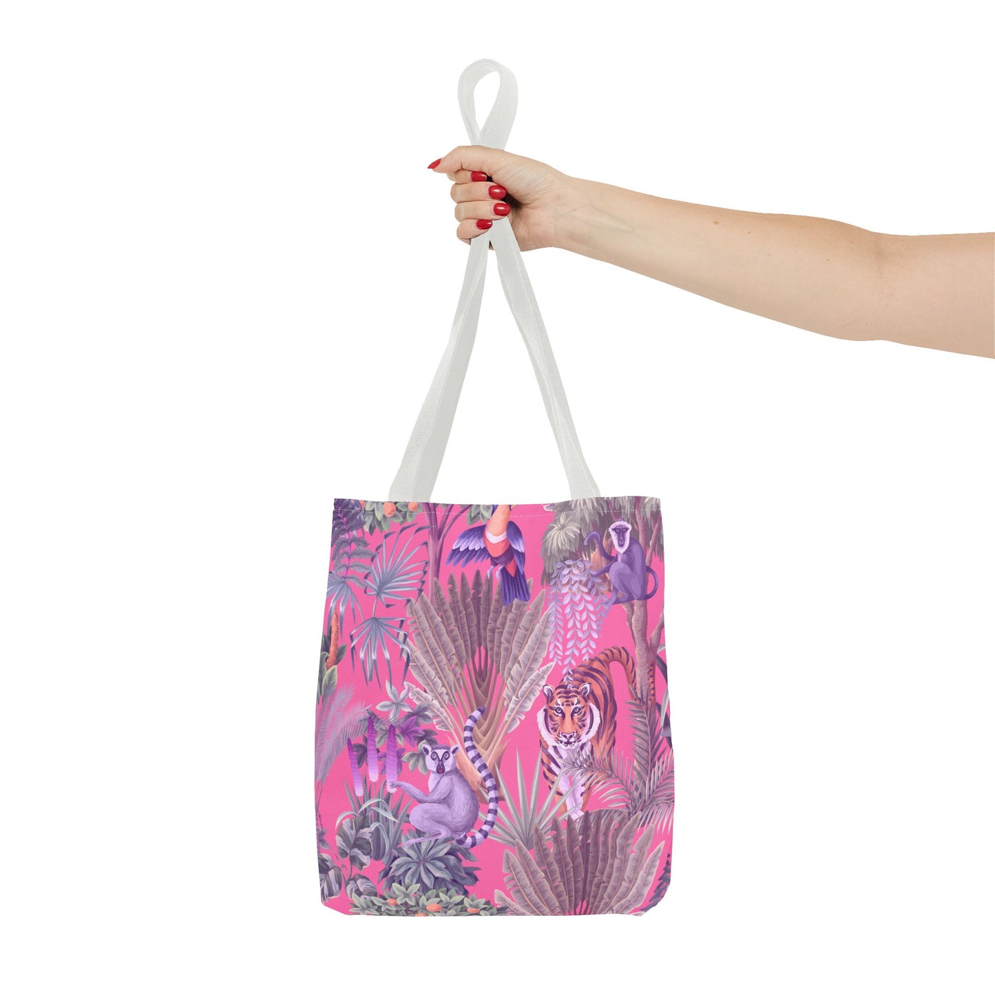 Tiger Haven, Pink Tote Bag - 3 Sizes