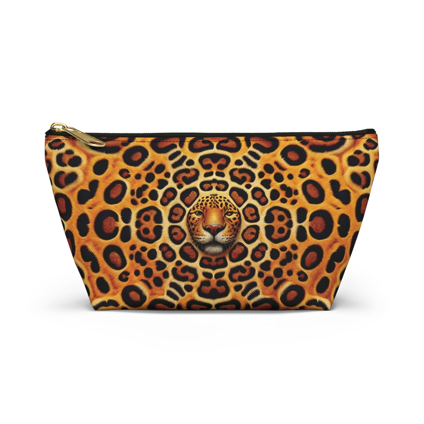 Tropical Accessory Pouch, 2 sizes | Makeup Bag | Perfect for Travel & Everyday Use / Kaleido Jaguar Spots