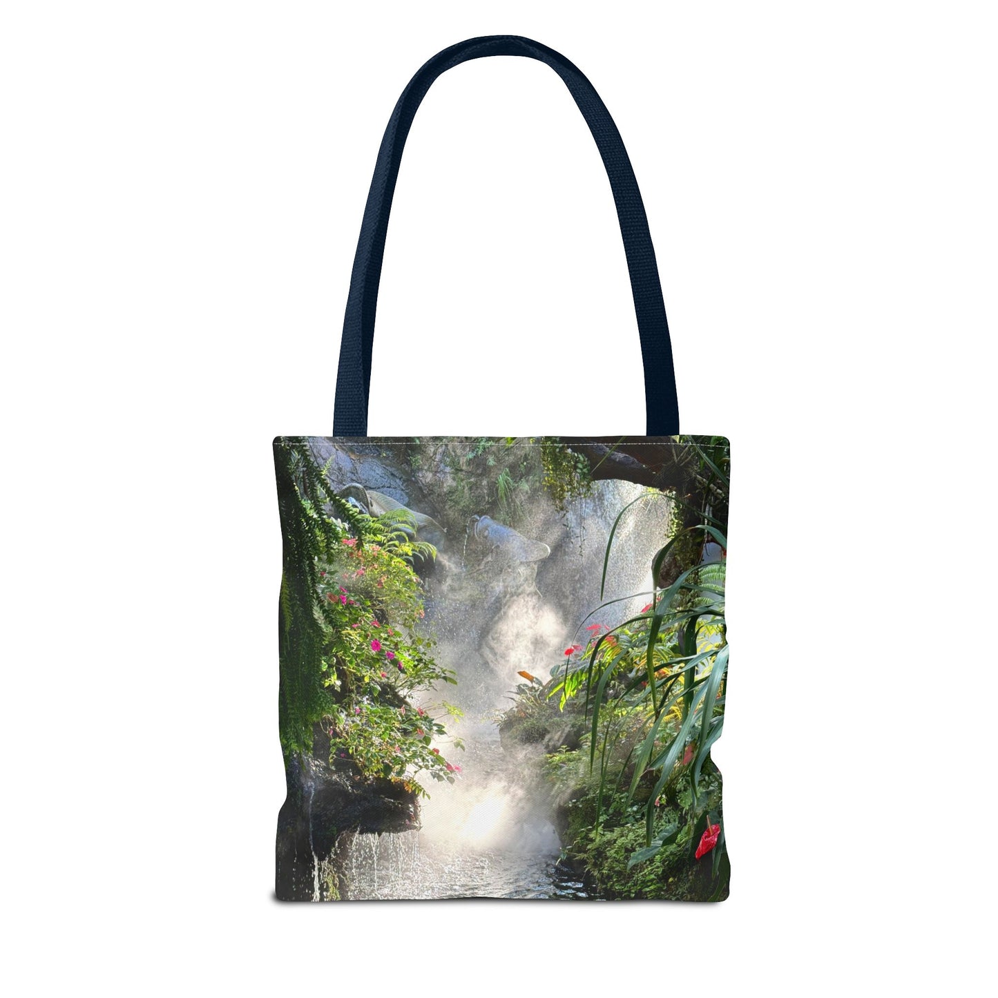Tropical Misty Rainforest River Tote Bag - 3 Sizes
