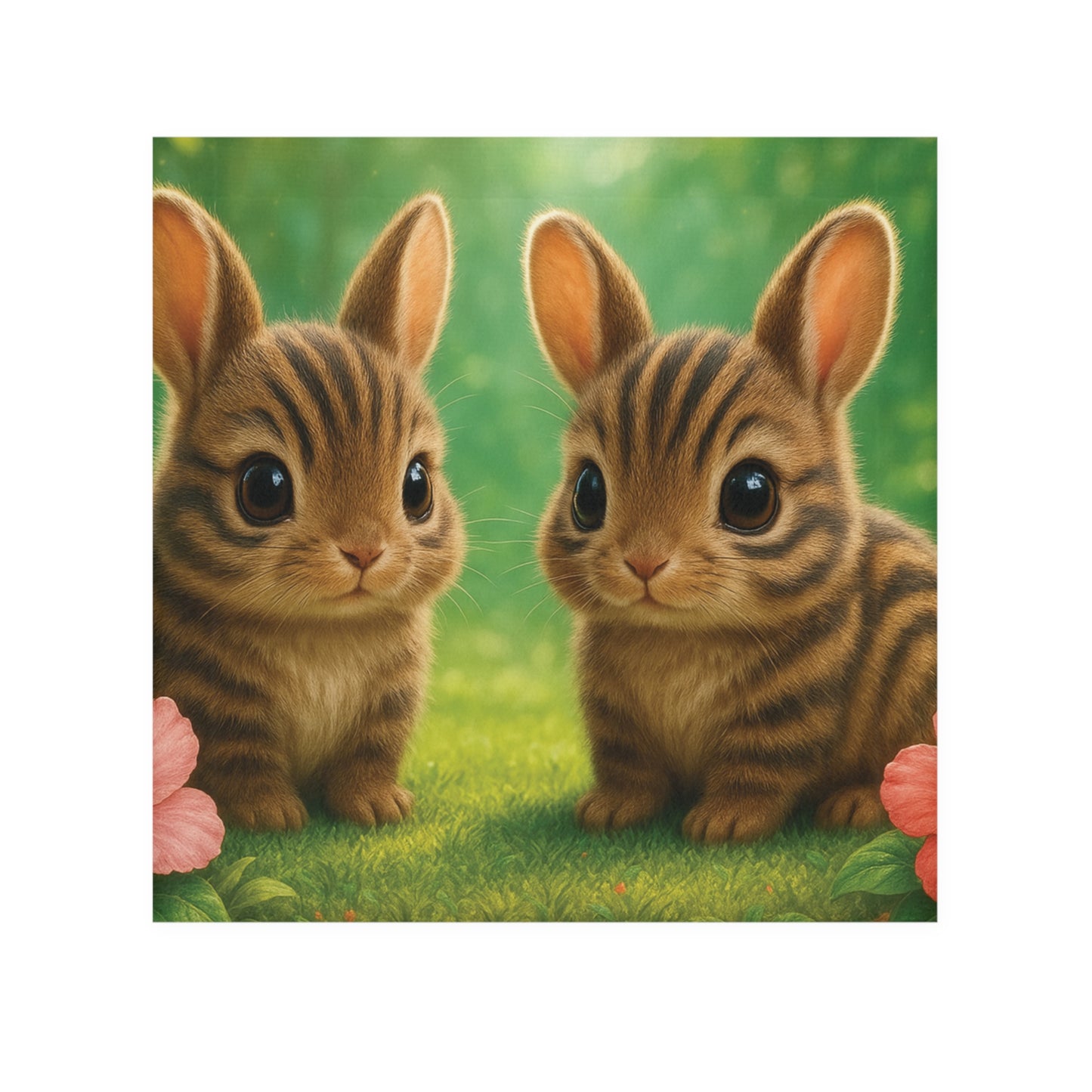 Face Towel - Baby Sumatran Rabbits