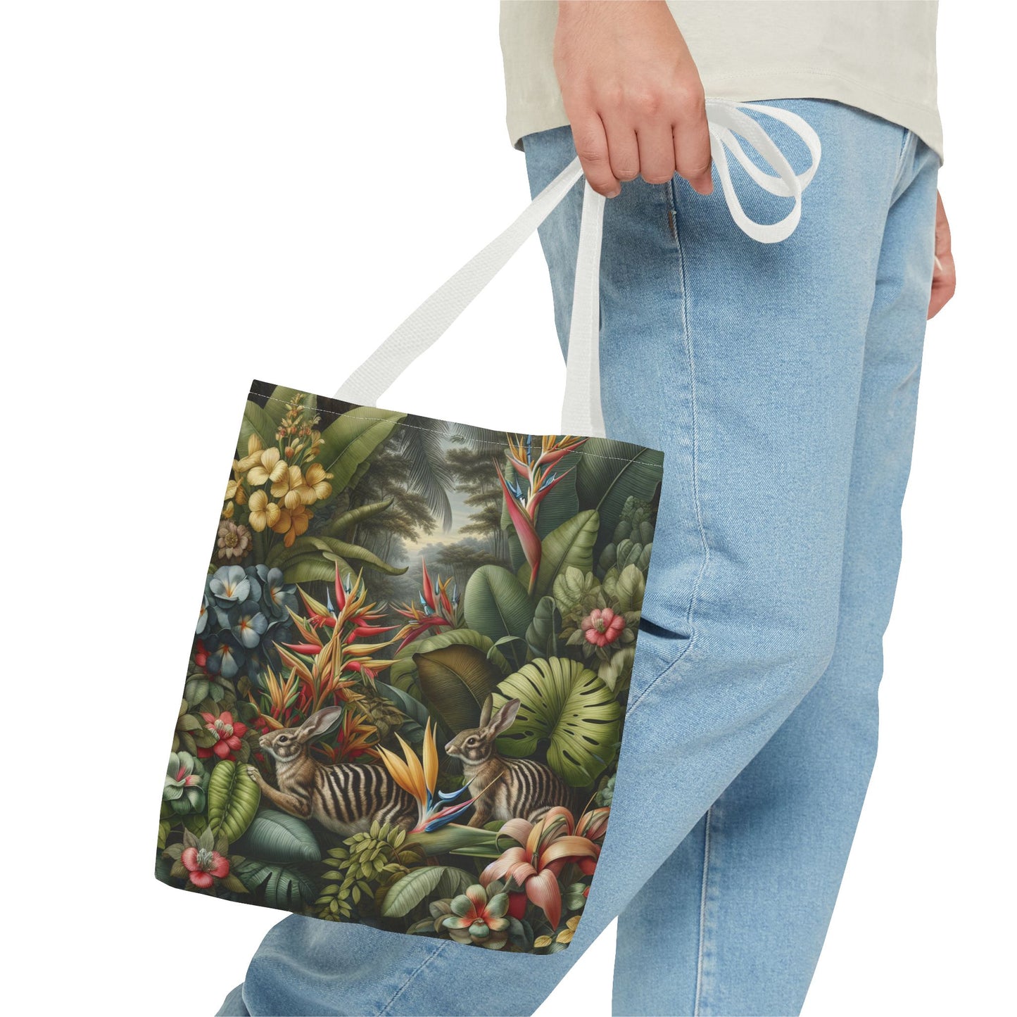 Rainforest Rabbit Outing Tote Bag - 3 Sizes