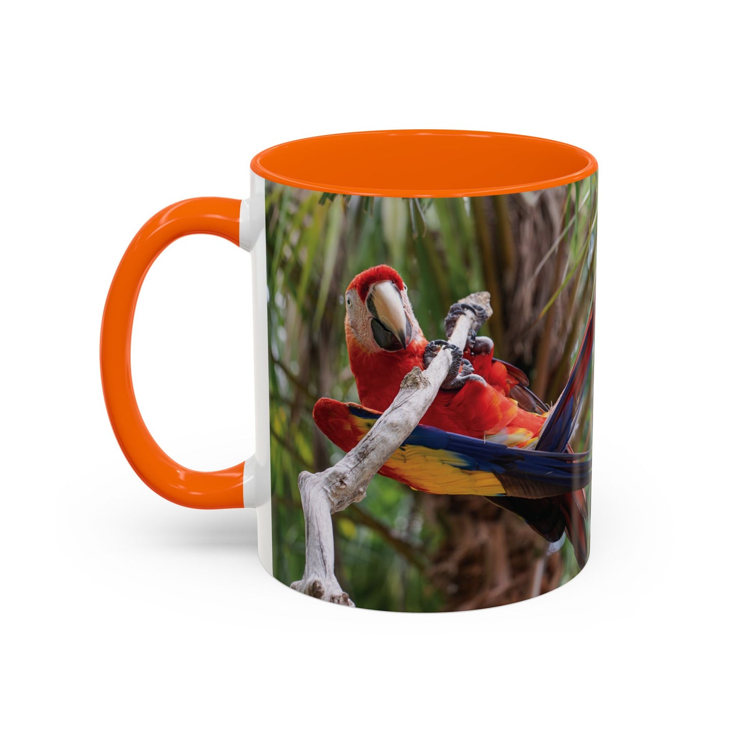 Parrot Accent Coffee Mug (11, 15oz), 8 Colors - Awkward Energy