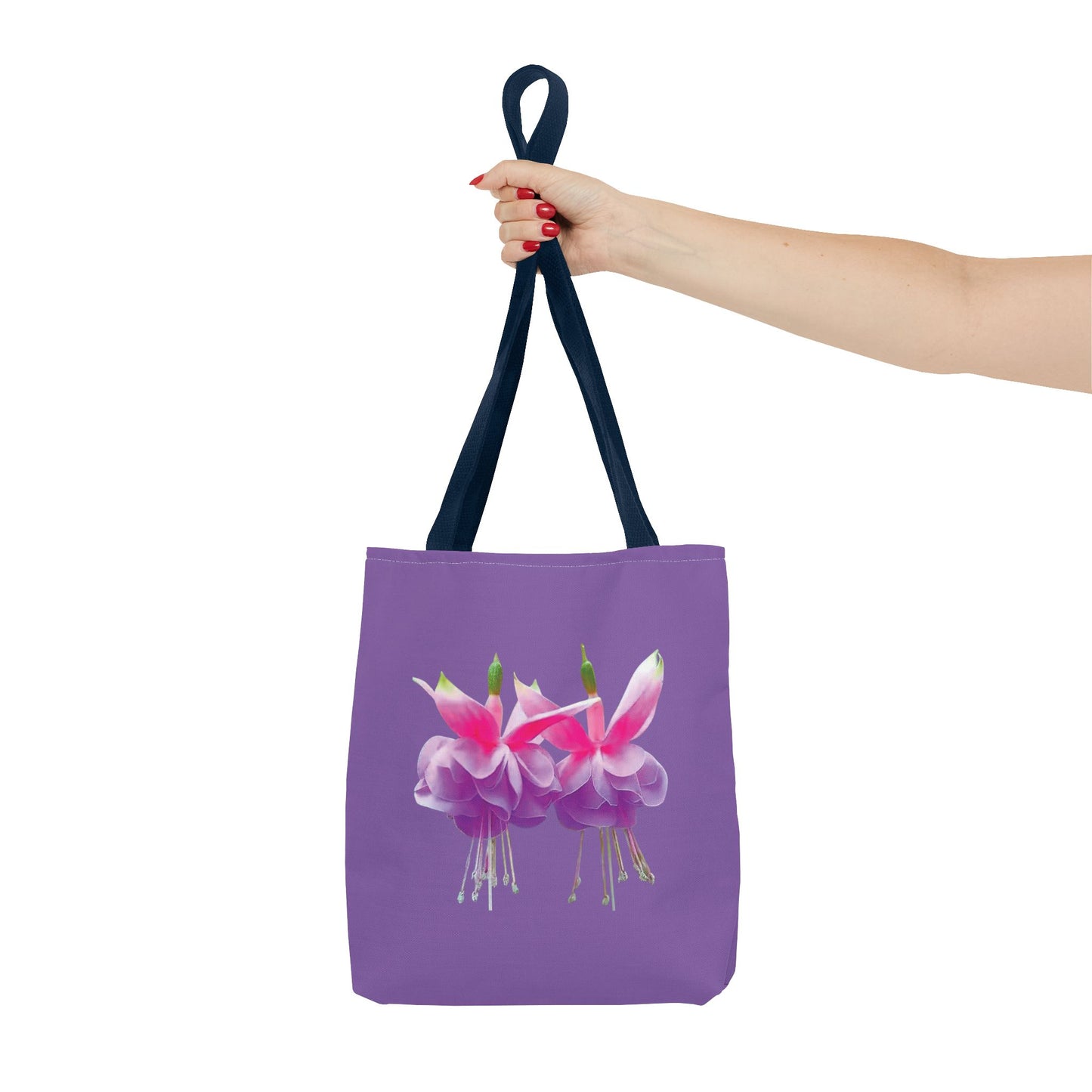 Tropical Real Two Fuchsias/Lt. Purple Tote Bag - 3 Sizes