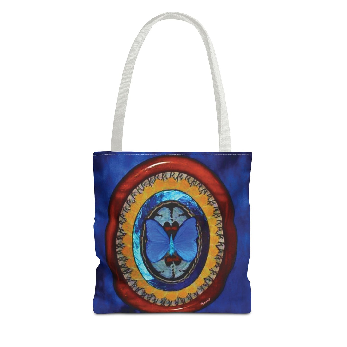 Real Oval Butterfly Wing Art Tote Bag - 3 Sizes