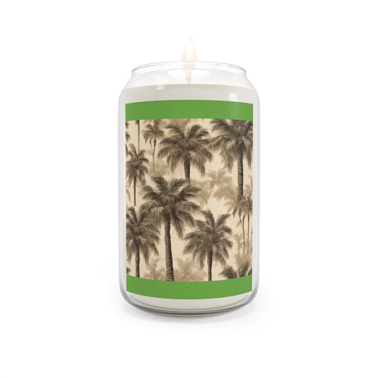 Scented Candle, 13.75oz - Lisa's Fluffy Palms, green