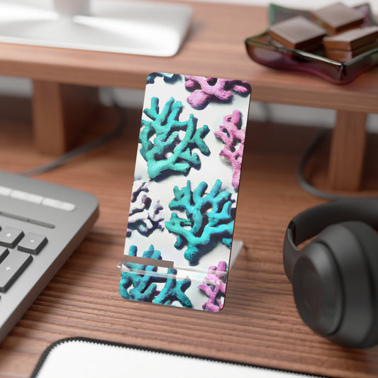 Mobile Display Stand for Smartphones, Corals Pastels