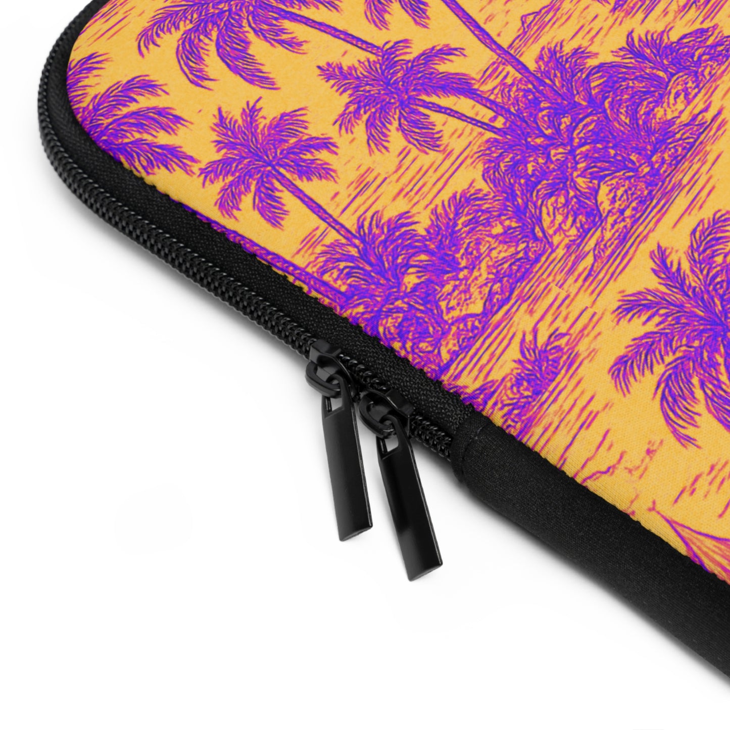 Tropical Laptop Sleeve, 5 Sizes - Perfect for Beach Lovers & Students / Faraway Toile, Pop