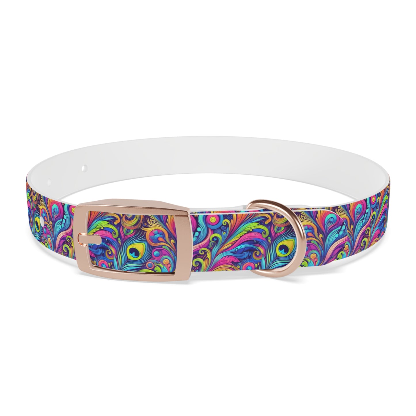 Tropical Dog Collar - Fun and Playful Pet Accessory / Feather Currents Pop