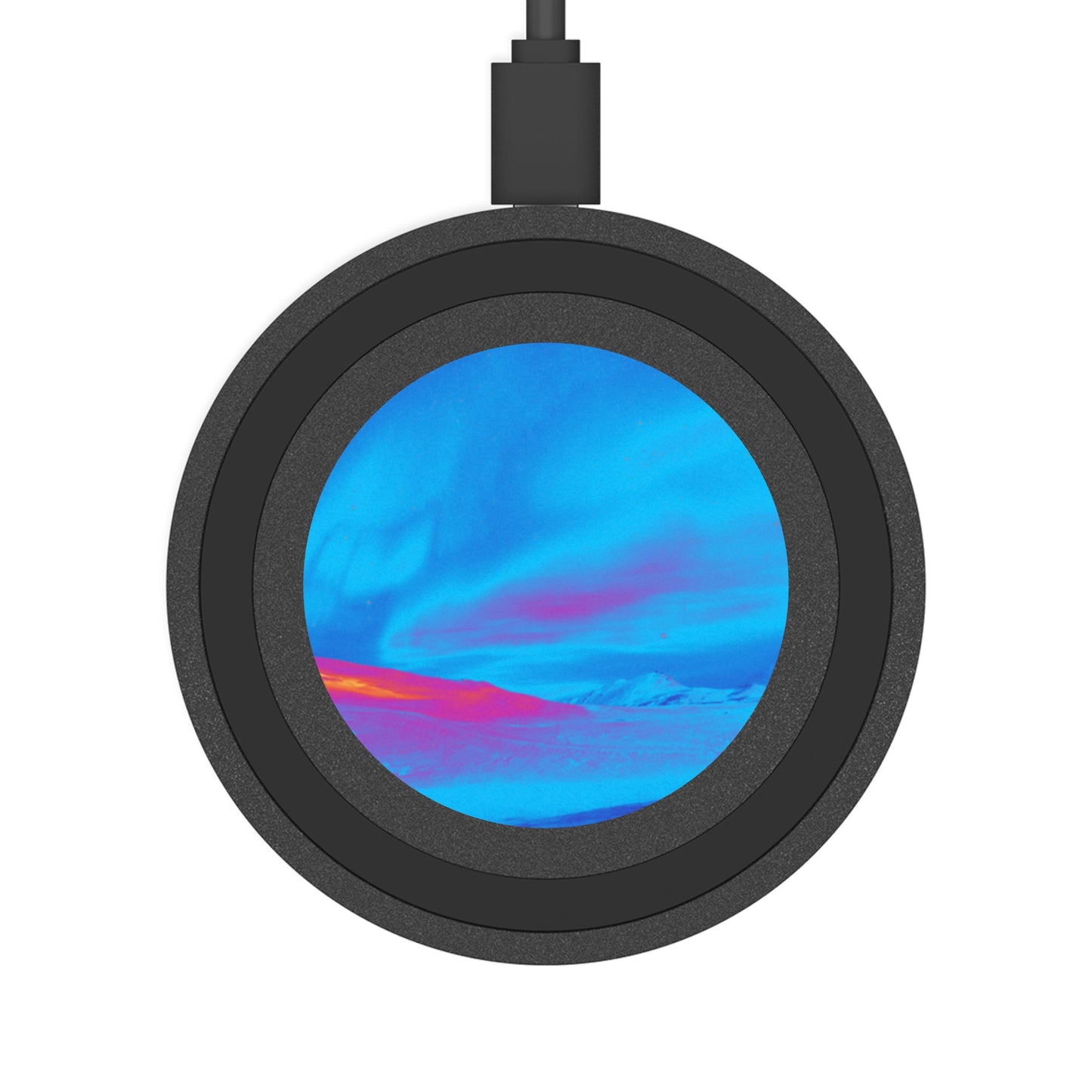 Quake Wireless Charging Pad - Cold Ocean Lights, Turquoise