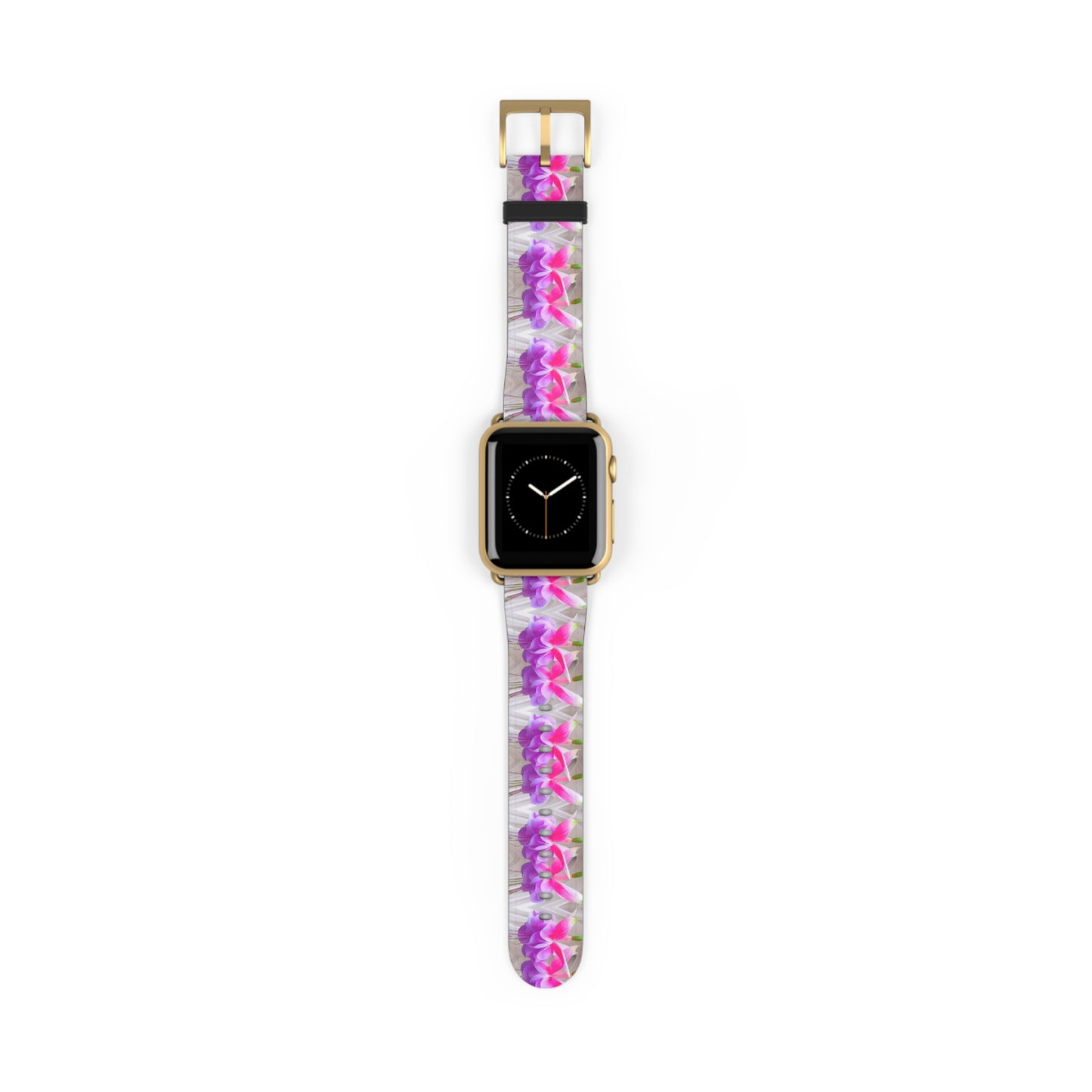 Apple Watch Band - Two Pink Fuchsias / Gothic