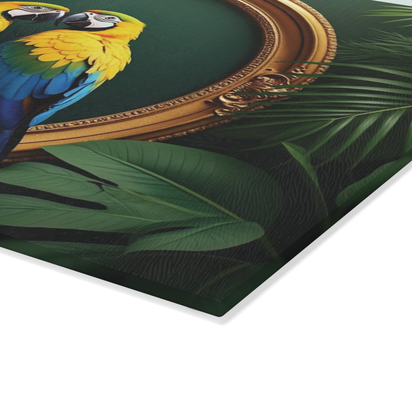 Glass Cutting Board, 2 sizes - Framed Pet Macaws