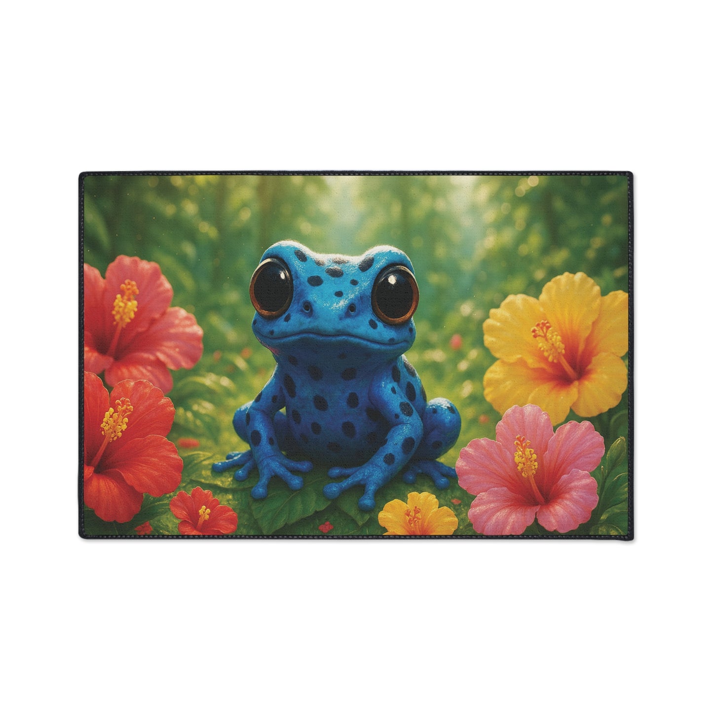 Heavy Duty Floor Mat, 5 Sizes – Tropical Area Rug for Home Décor / Baby Tree Frog