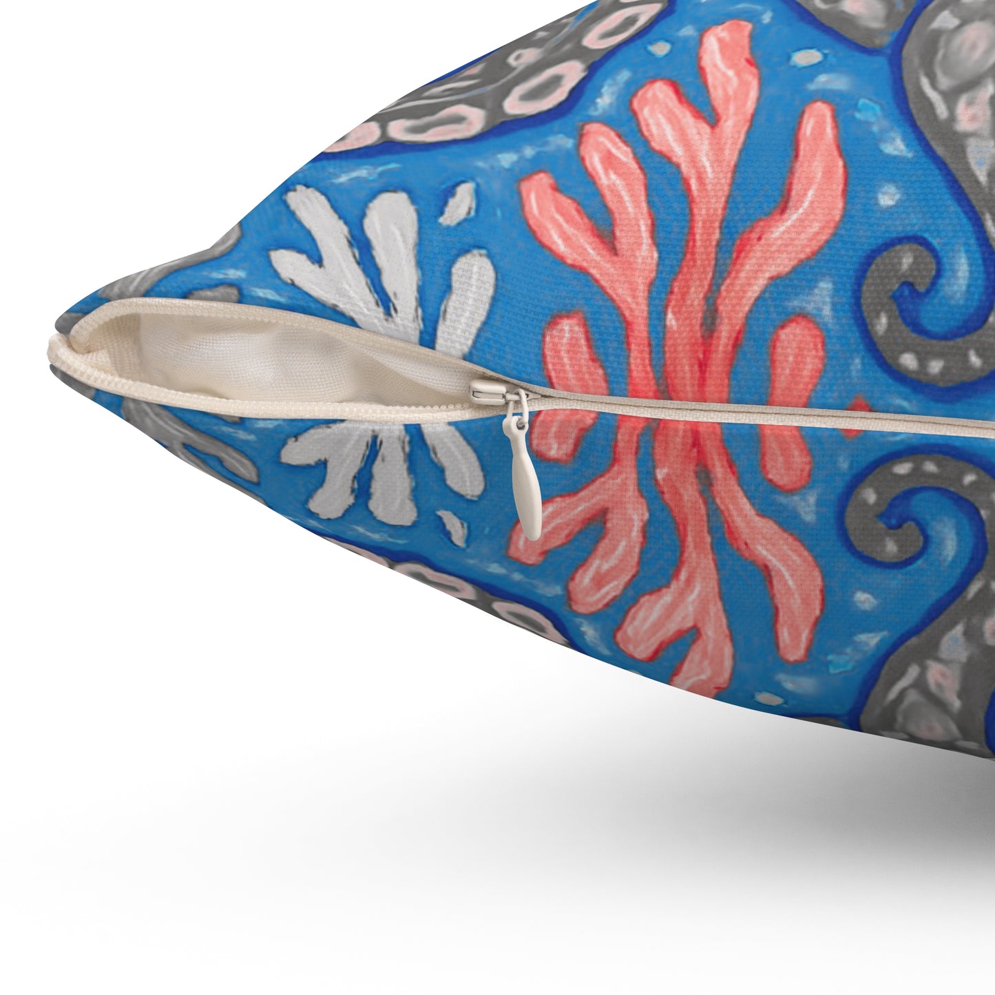 Decorative Pillow - Accent Cushion, 4 Sizes / Octopus Kraken Joe, Slate