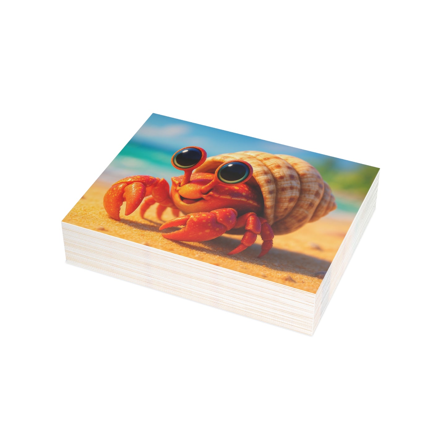 Baby Hermit Crab Postcard Bundle - Perfect for Ocean Lovers & Greetings!