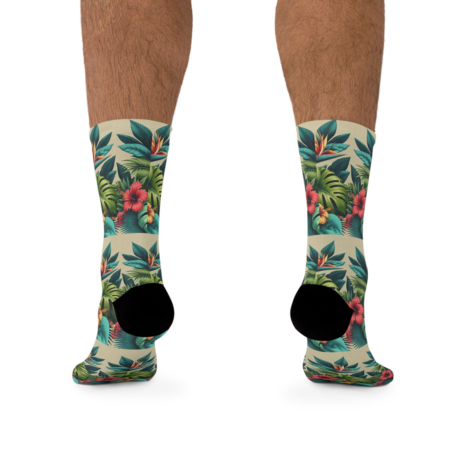 Recycled Poly Socks, Exotic Flora