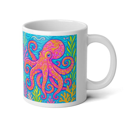 Jumbo Mug, 20oz, Octopus Kraken Joe | Tropical Coffee Cup
