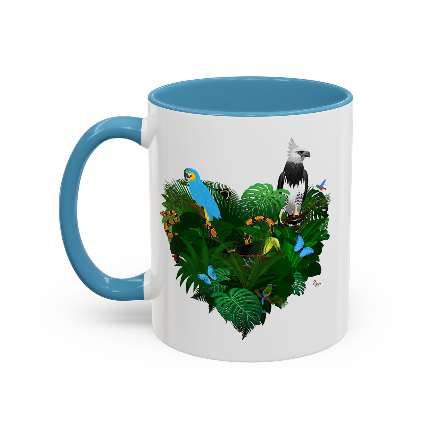 Accent Coffee Mug | Tropical-Inspired Drinkware / Rainforest Love