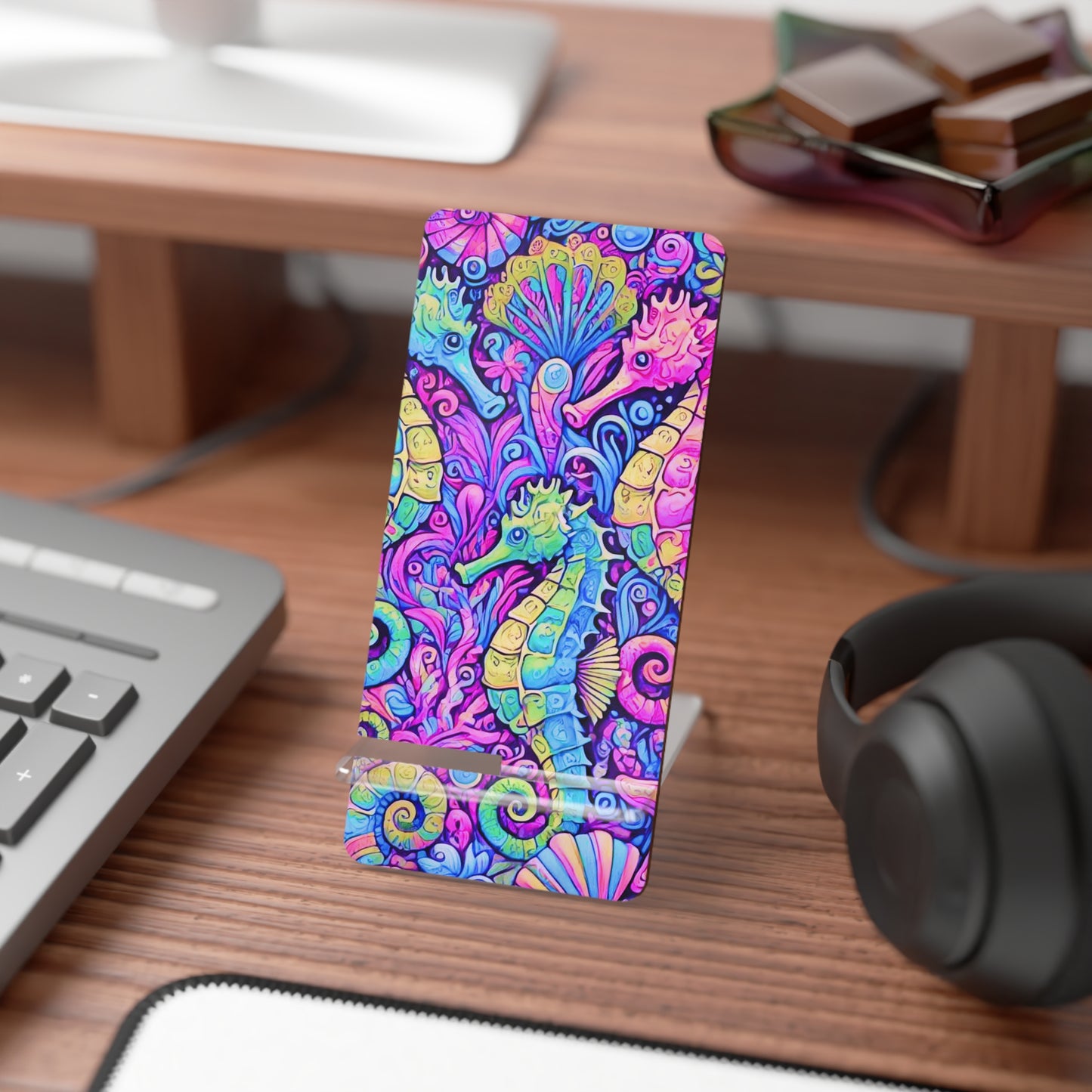 Stylish Smartphone Display Stand - Seahorse Trio/Fantasy Pop