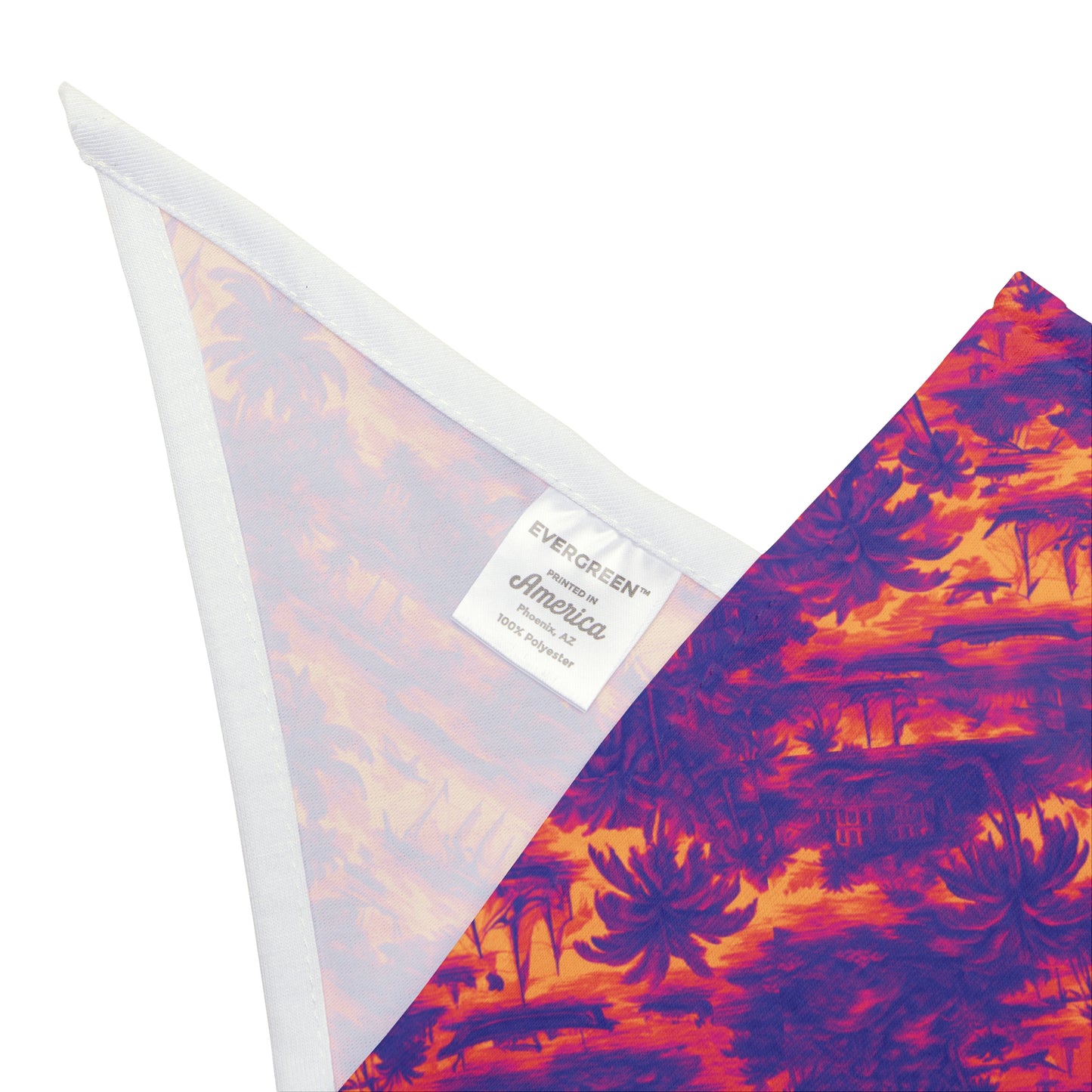 Heatwave Troipcal Toile Pet Bandana, 2 Sizes - Stylish accessory for dogs & cats