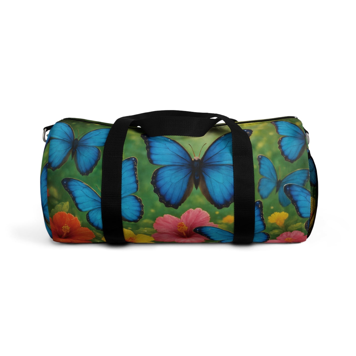 Tropical Rainforest Duffel Bag - Perfect for Travel and Gym / Morpho Butterlfy Flight