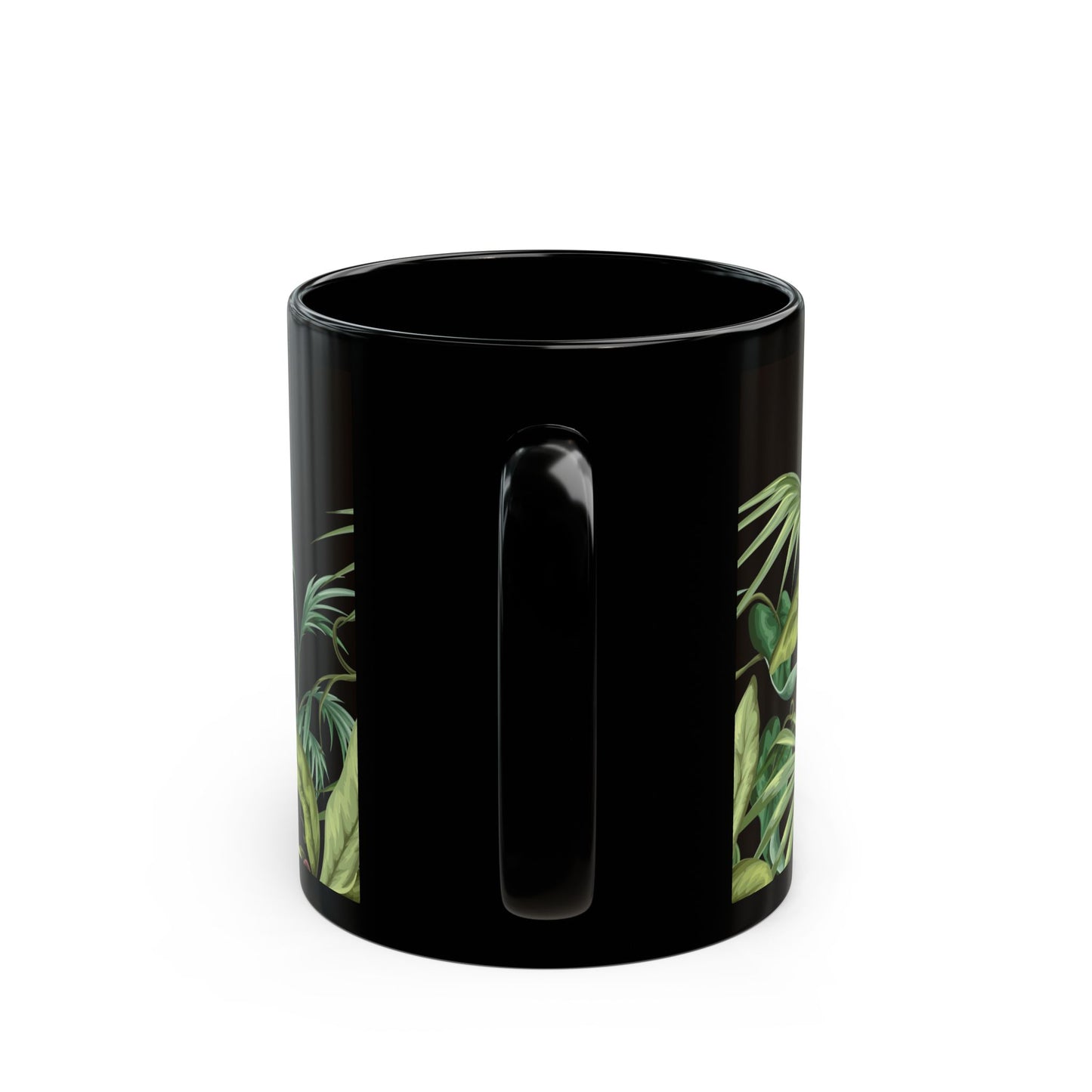 Midnight Jungle Black Coffee Mug