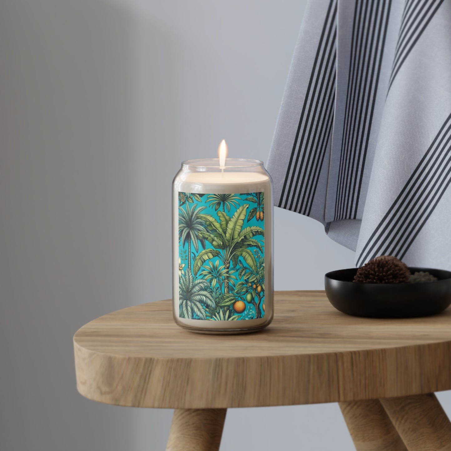 Scented Candle, 13.75oz - Tropical Fruit, Turquoise