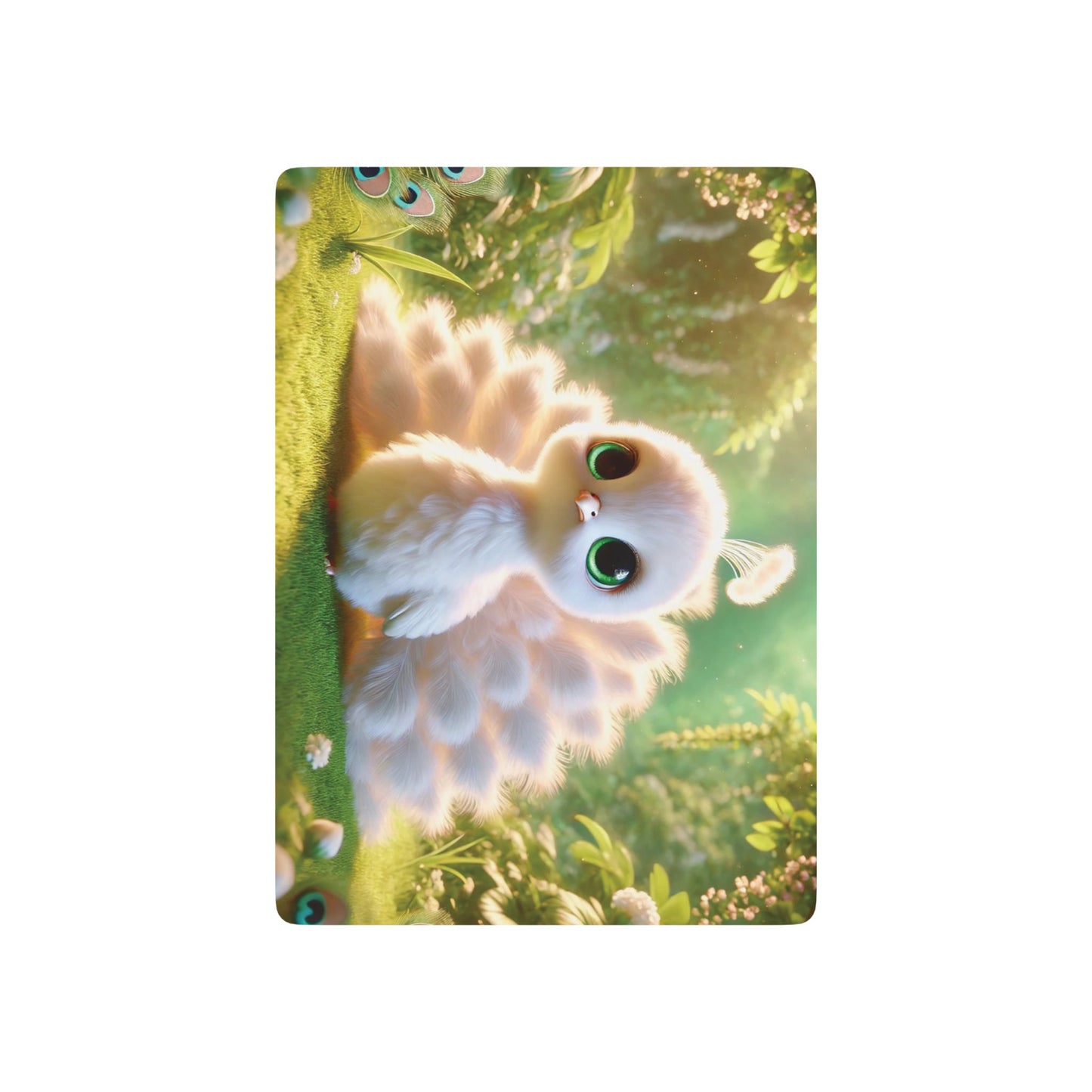 Poker Playing Cards - Baby White Peacock
