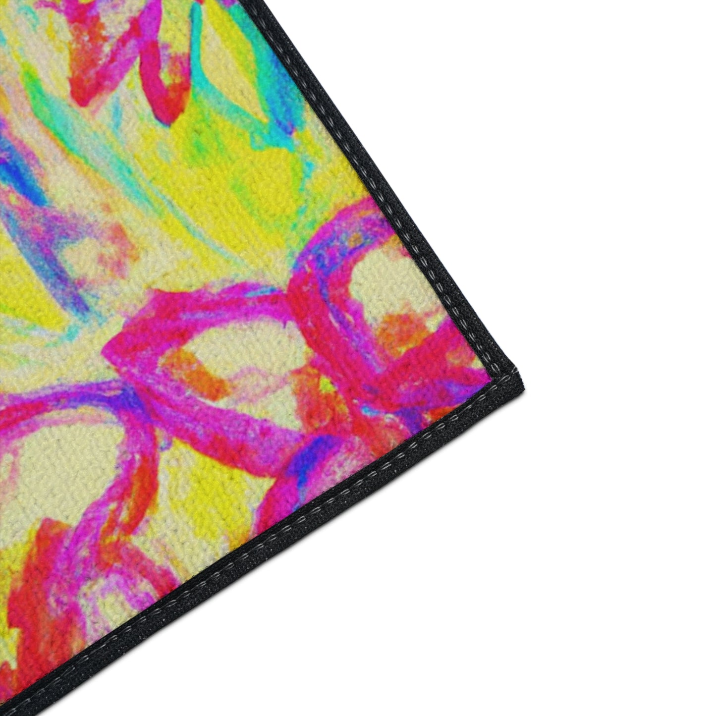 Heavy Duty Floor Mat, 5 Sizes – Tropical Area Rug for Home Décor / Tropical Doodles, Yellow