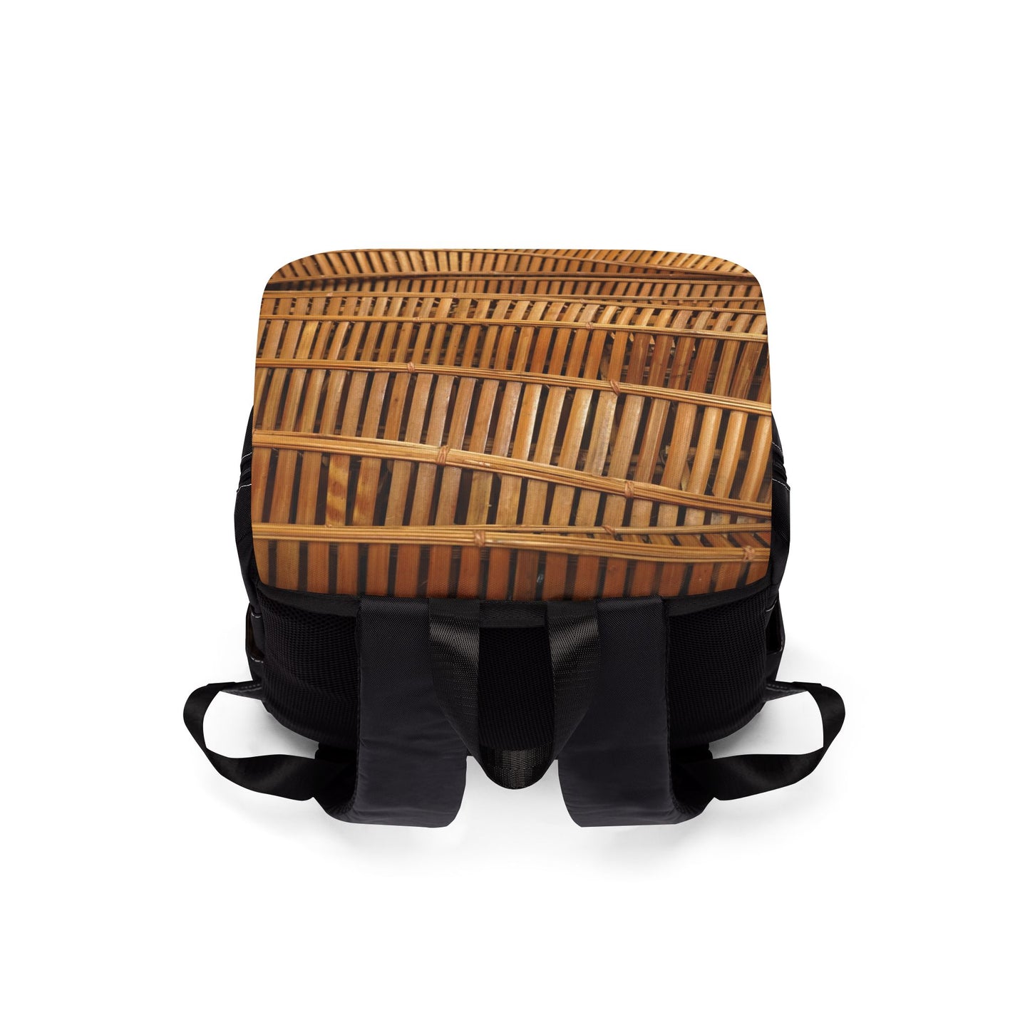 Tropical Casual Backpack - Perfect for Everyday Adventures / Natural Bamboo Flow