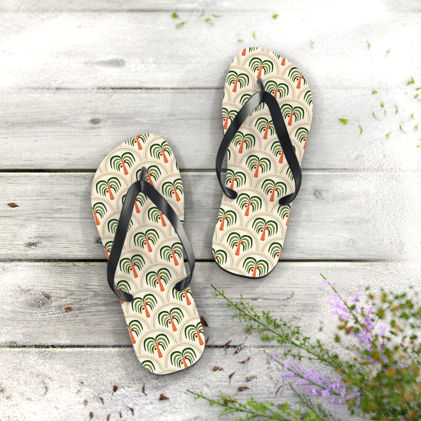 Flip Flops - Exotic Stylized Palms