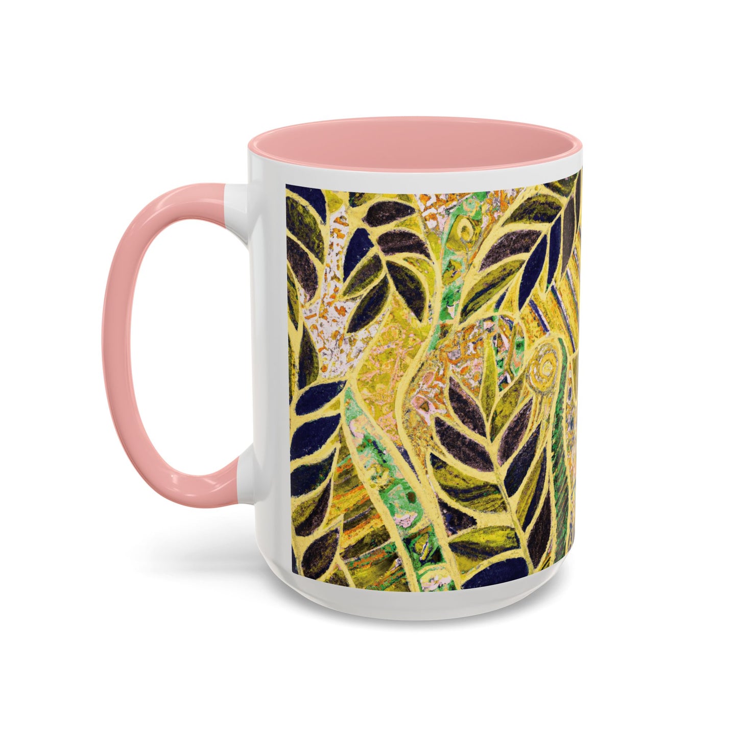 Accent Color Coffee Mug (11, 15oz), Amazon Whimsy/Yellow, Various Colors