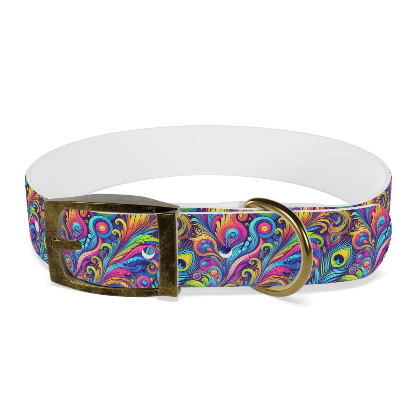 Tropical Dog Collar - Fun and Playful Pet Accessory / Feather Currents Pop