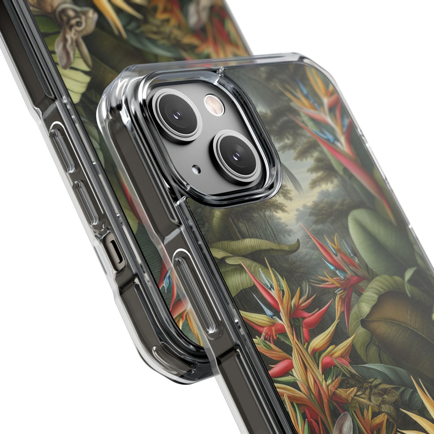 Rainforest Rabbit Outing Magnetic Clear Phone Case, Many Models