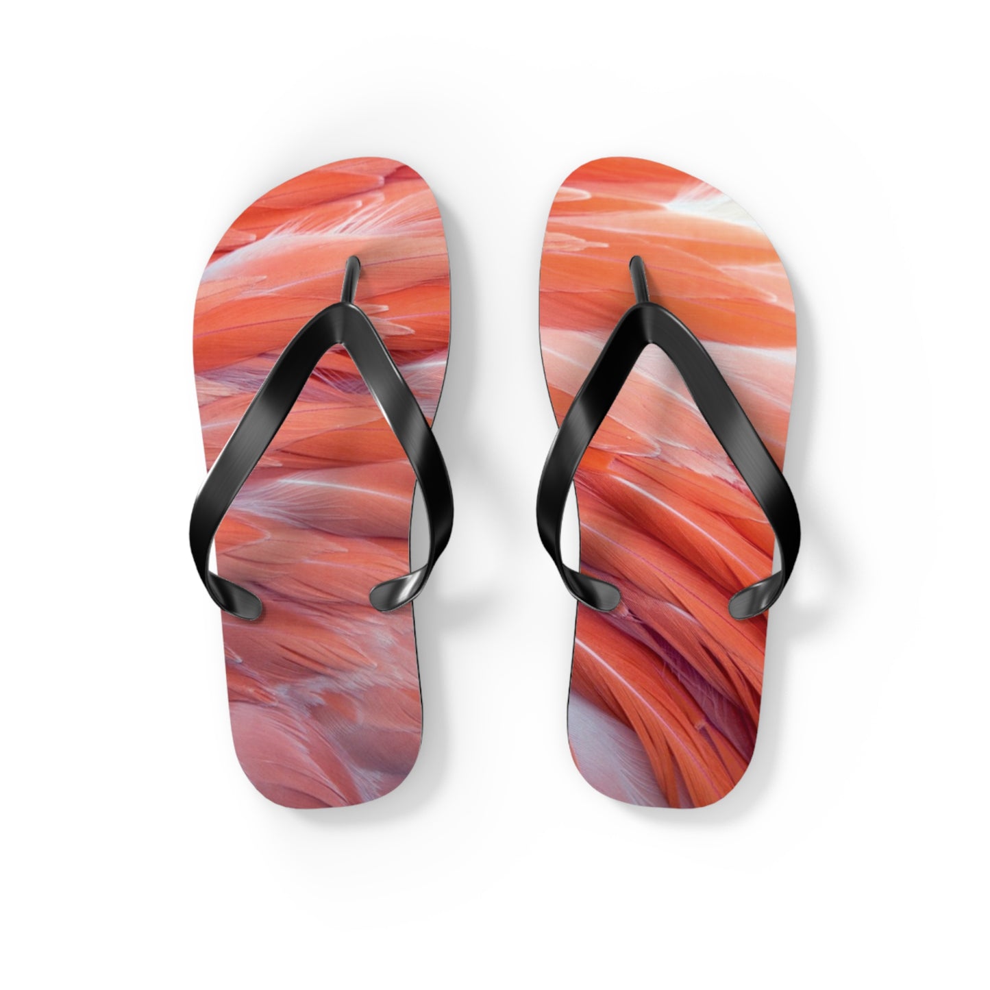 Flip Flops - Real Flamingo Feathers