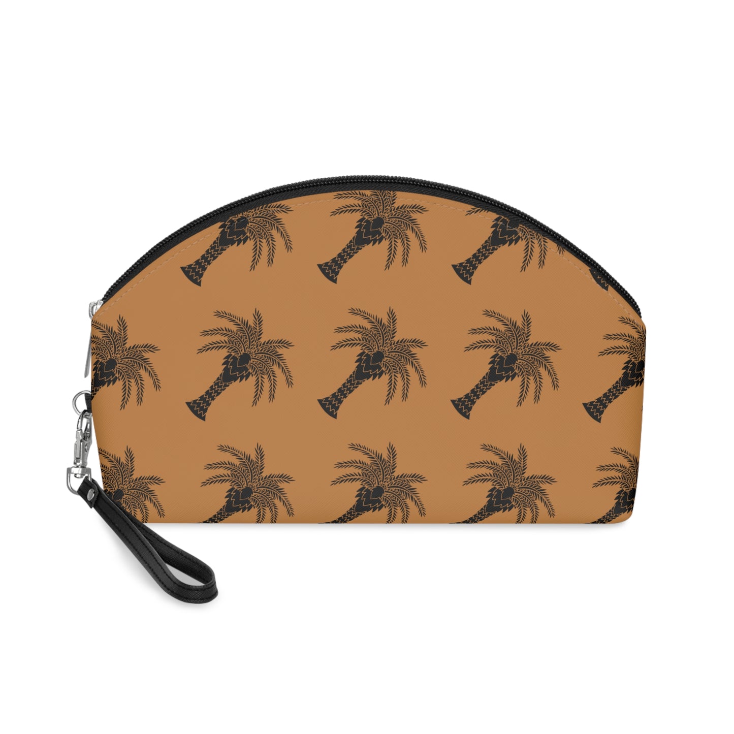 Makeup Bag - Art Deco Palm, brown