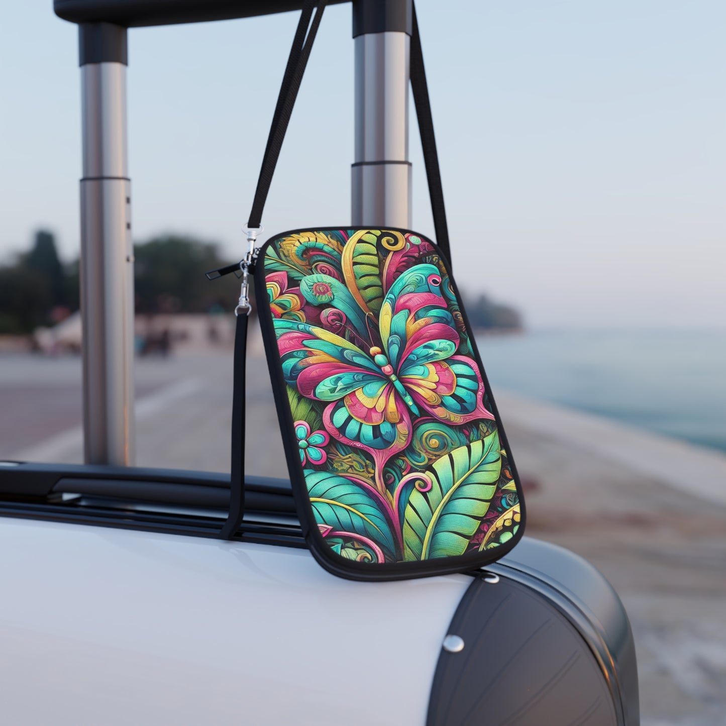 Passport Wallet – Perfect for Travelers & Adventurers / Rainforest Butterfly Pop