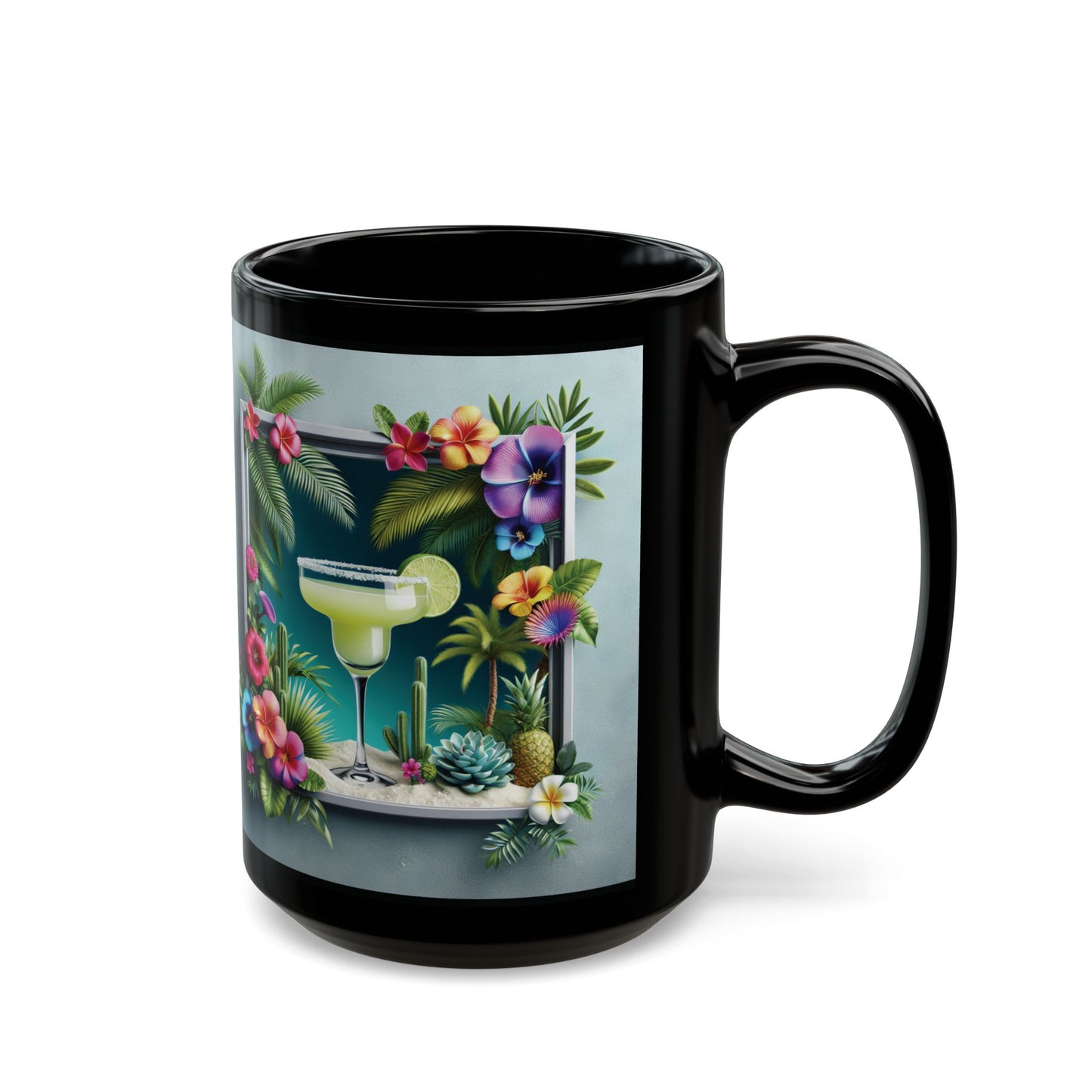 Black Coffee Mug - Tropical Margarita