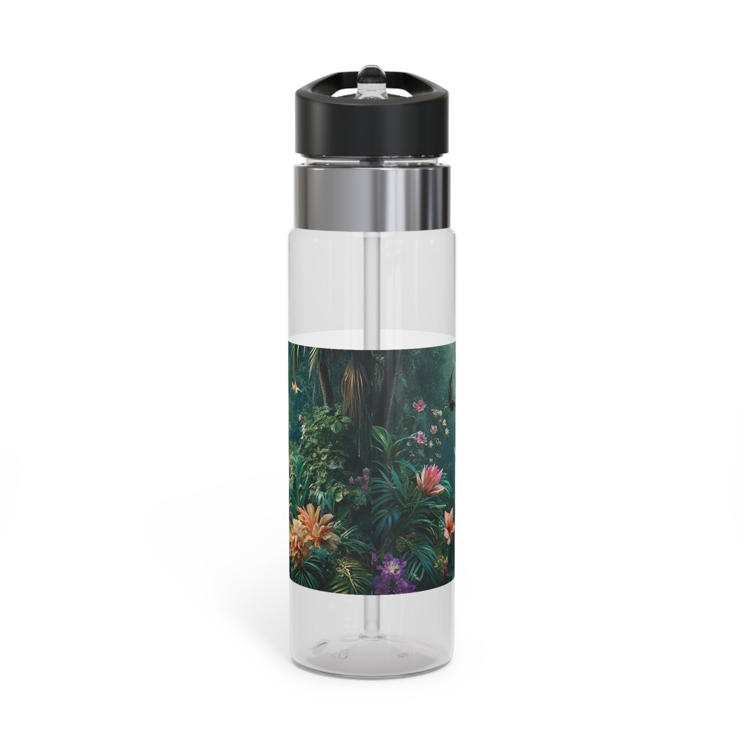 Tropical 20oz Tritan Sport Water Bottle -  Leakproof, Lightweight, BPA-Free / Another Day in Paradise