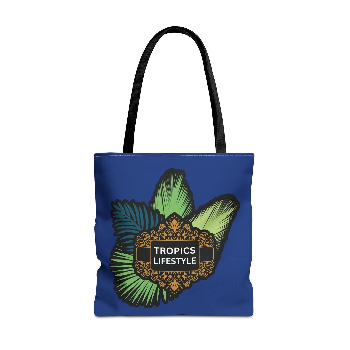 Elegant Tropics Lifestyle Logo Tote Bag - 3 Sizes, Dark Blue