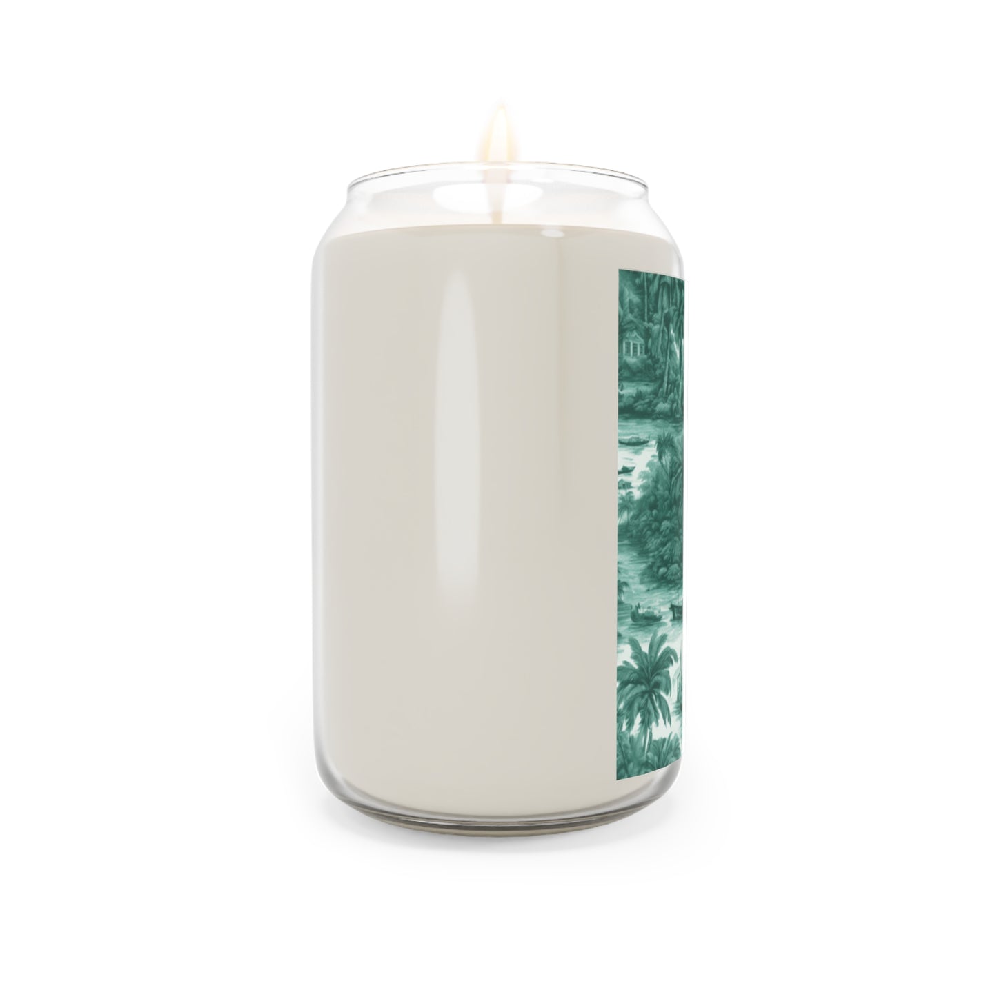 Scented Candle, 13.75oz - Tropical Toile, Evergreen