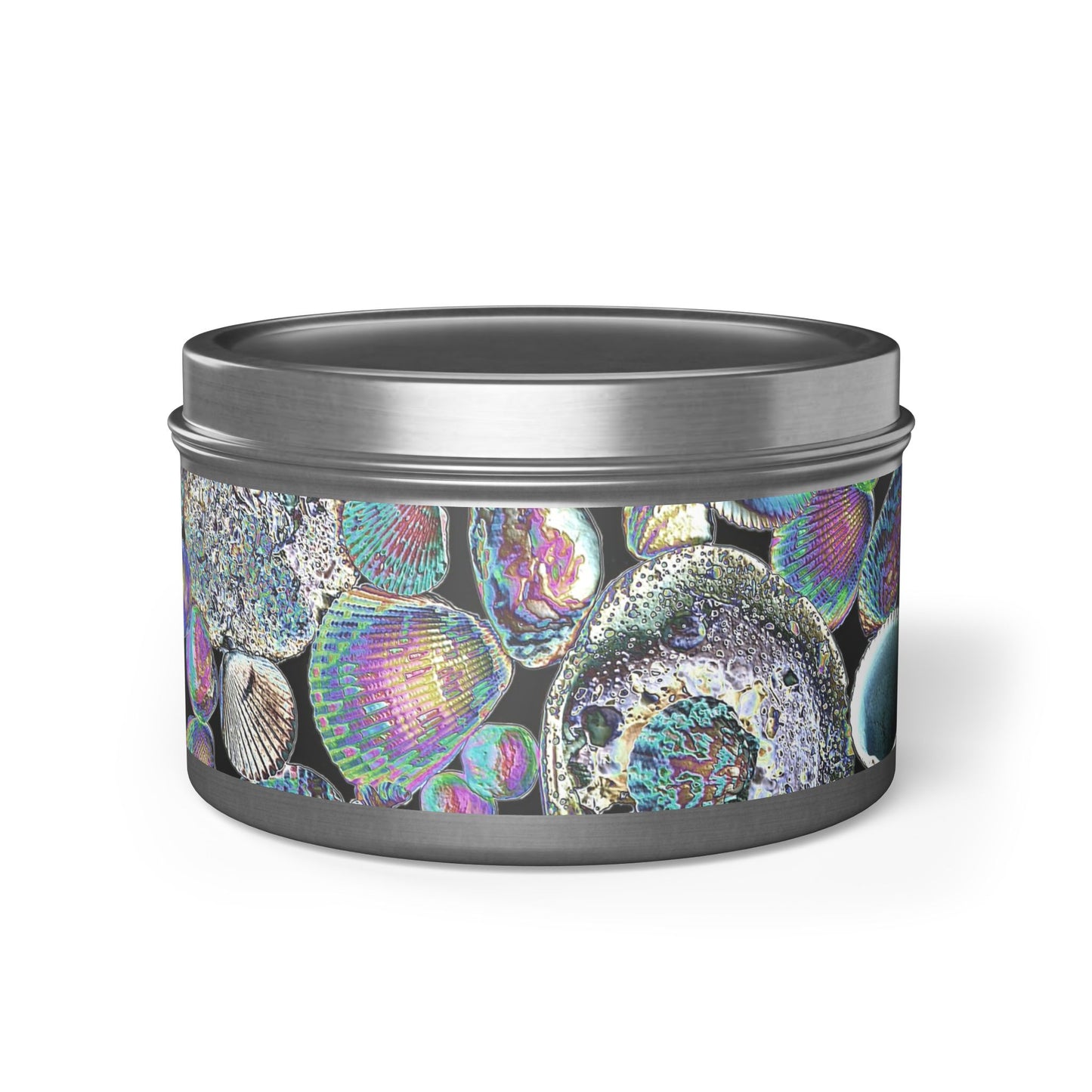 Tin Candles with Unique Shell Design - Heatwave Shell Collection