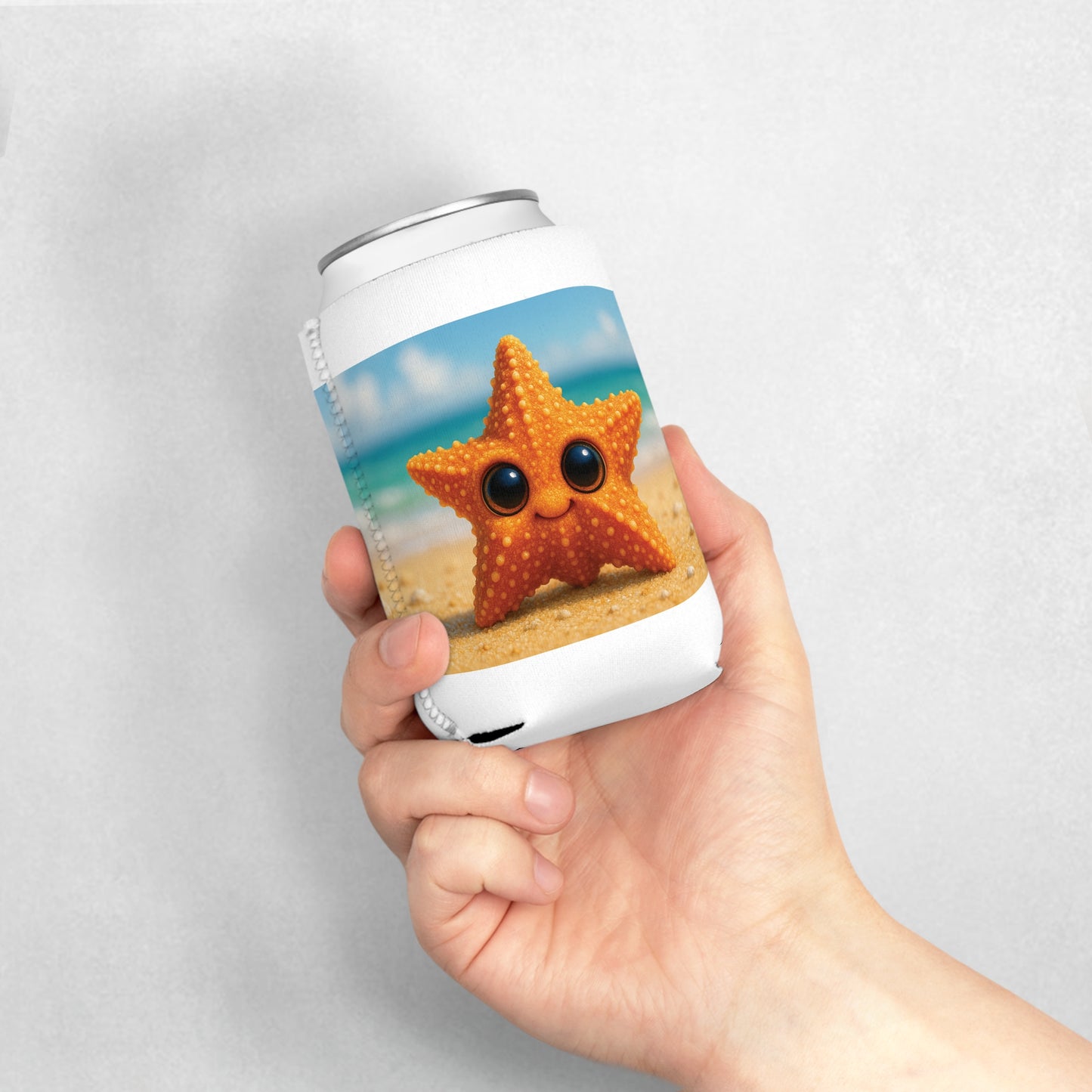 Baby Starfish Can Cooler Sleeve - Perfect for Outdoor Picnics
