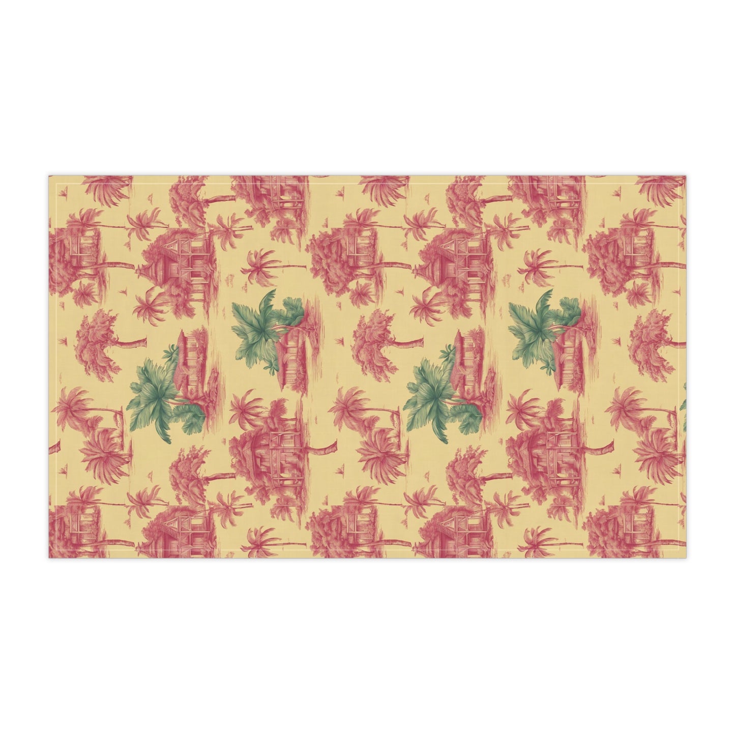 Tea Towels (cotton, poly) - MACRO Tropical Huts Toile