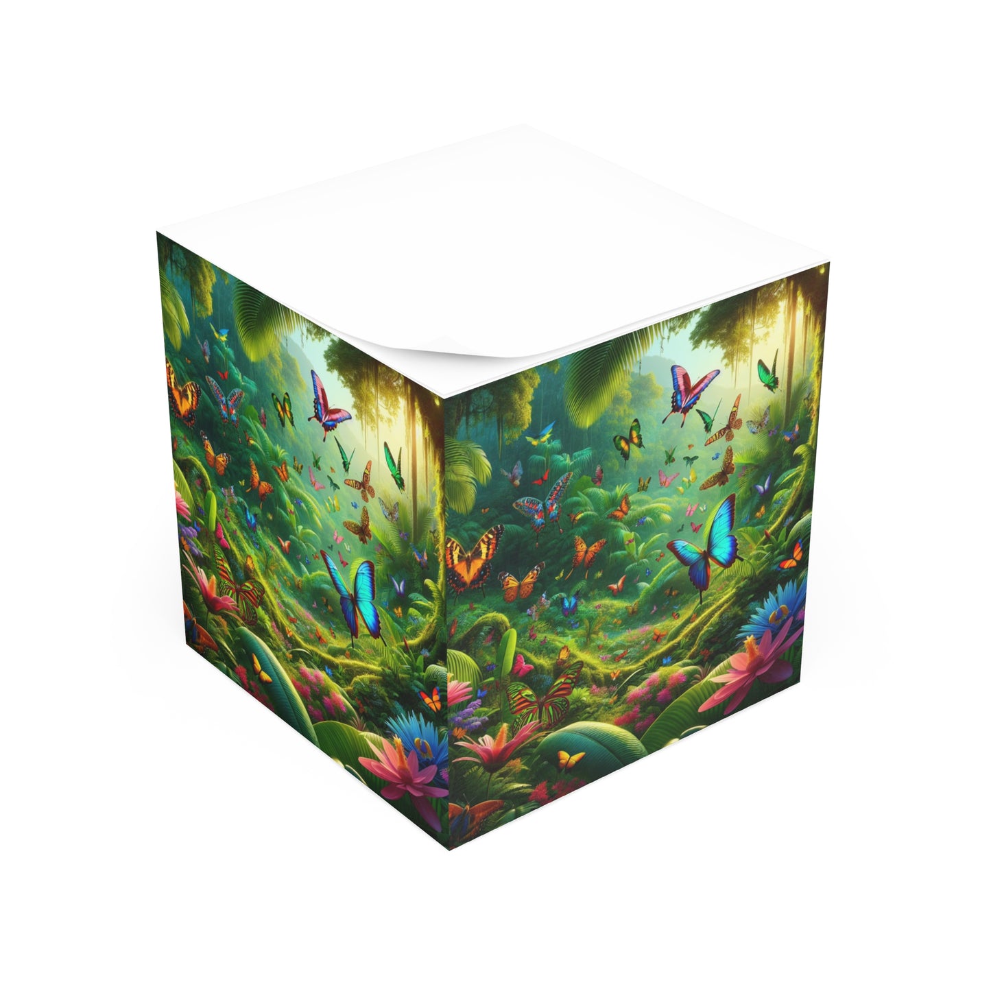 Note Cube - Butterflies in the Dell