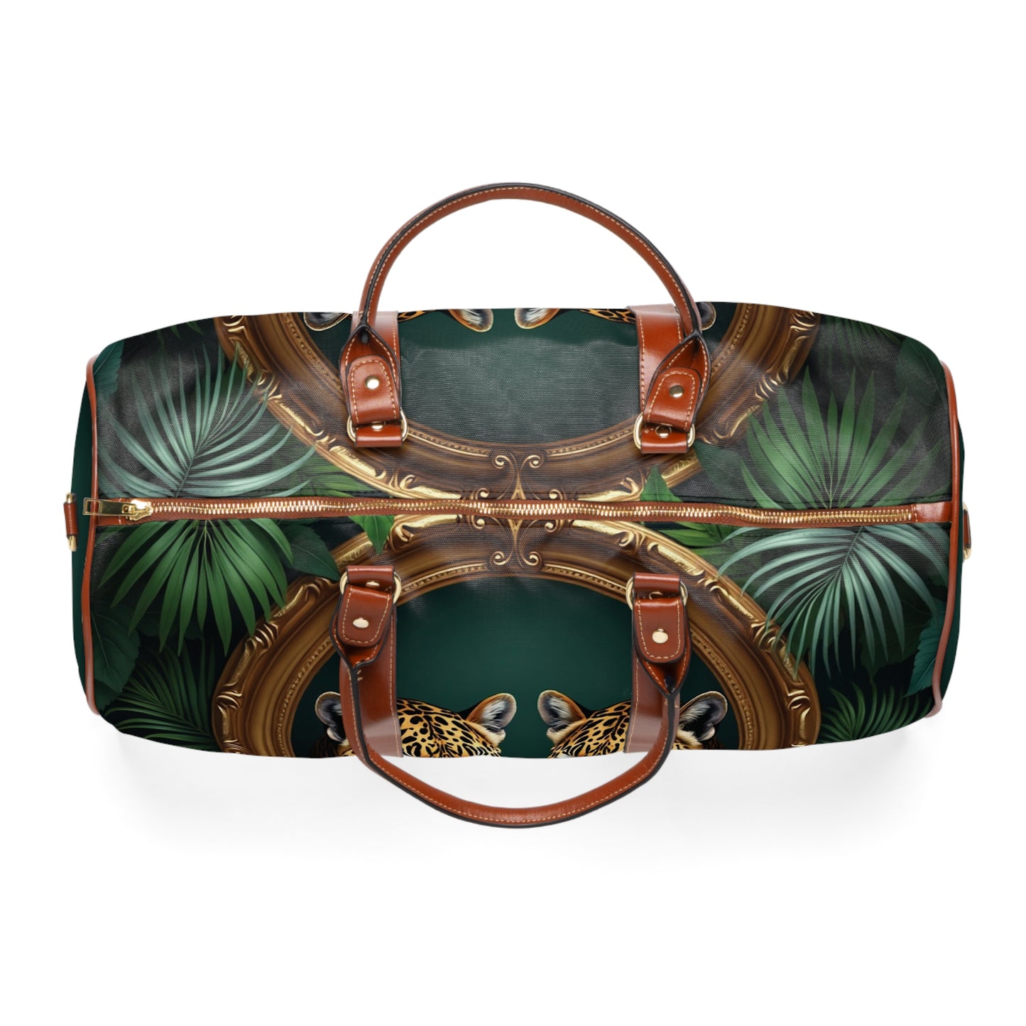 Tropical Waterproof Travel Bag - Perfect for Beach Getaways / Framed Jaguars