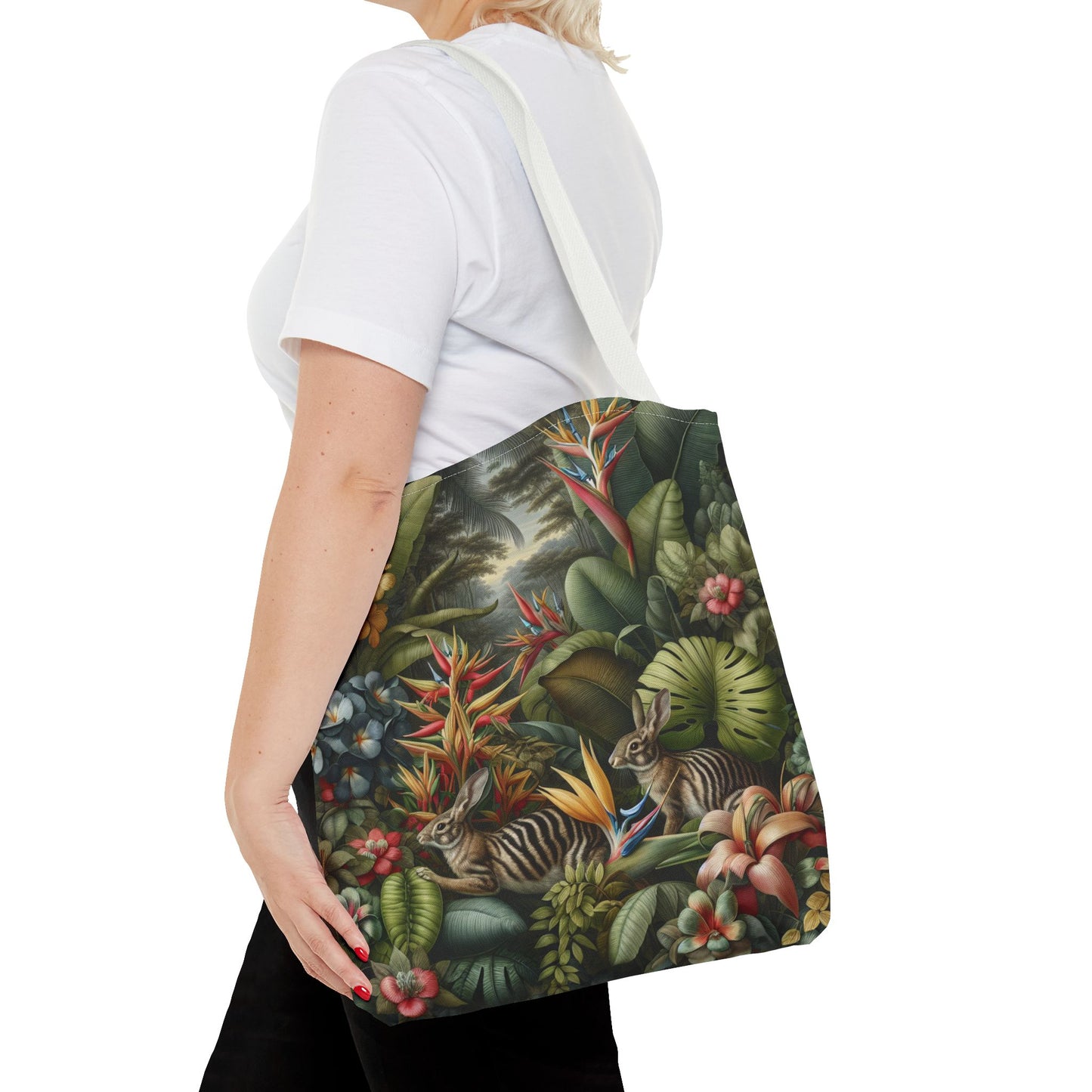 Rainforest Rabbit Outing Tote Bag - 3 Sizes
