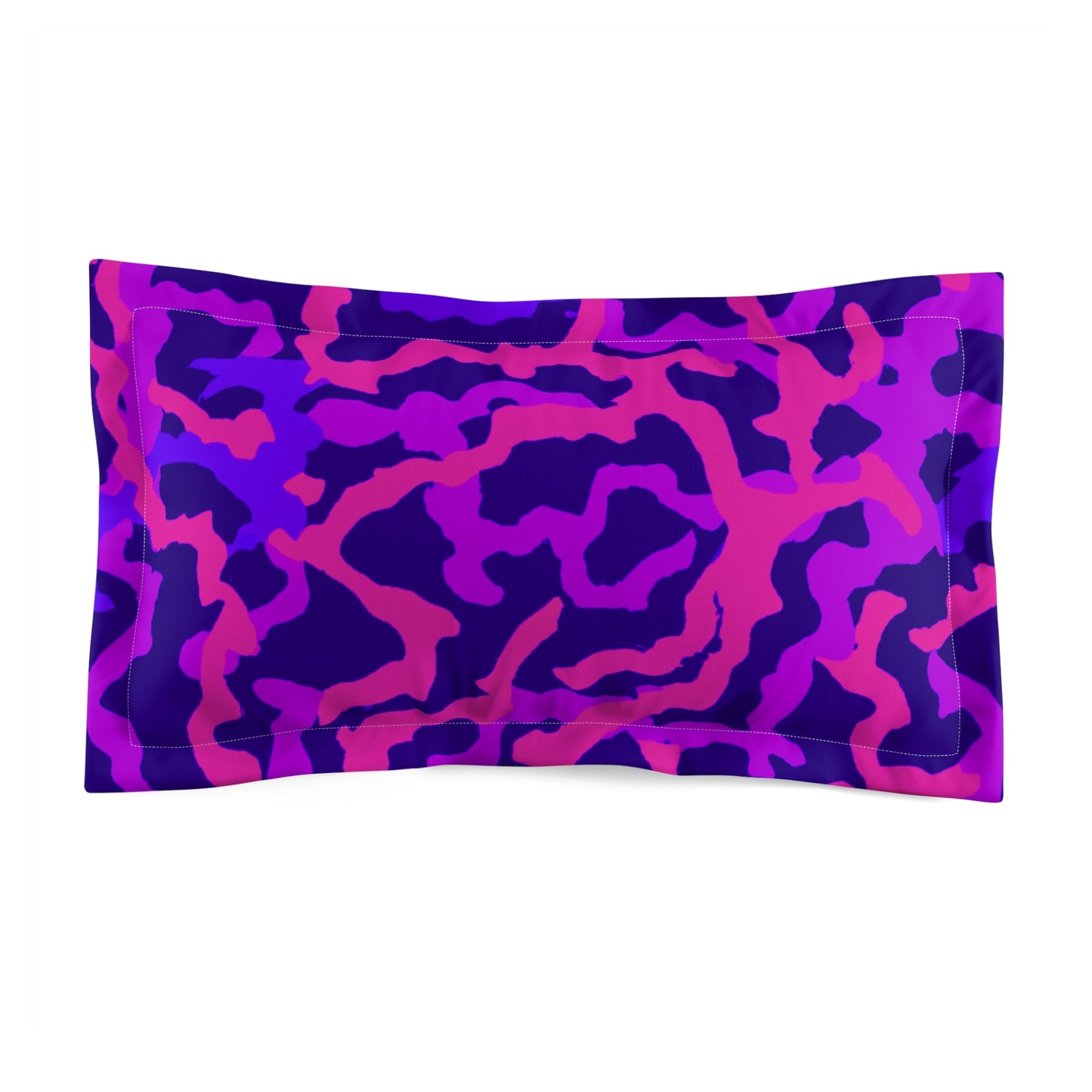 Microfiber Pillow Sham | Tropical Vibes for Relaxation / Coral Threads, Heatwave