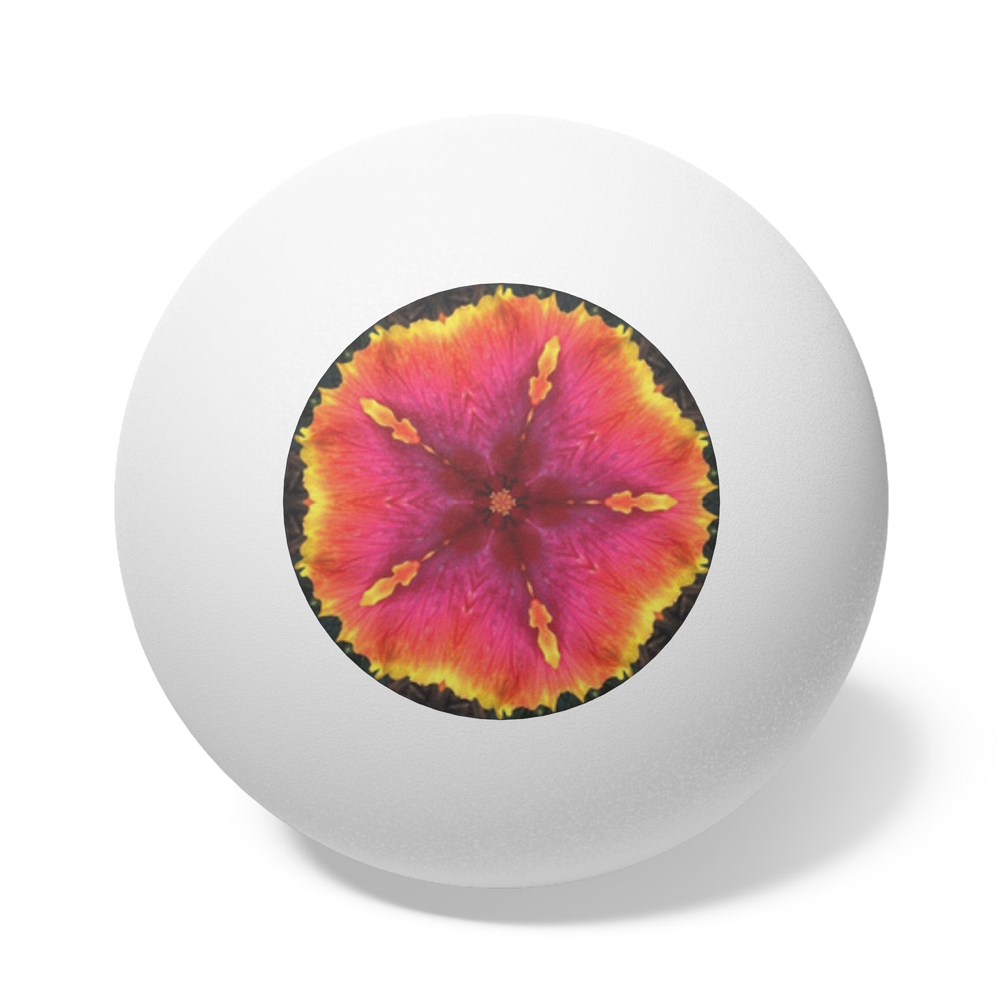 Tropical Paradise Ping Pong Balls - 6 Pack with Kaleido Hibiscus