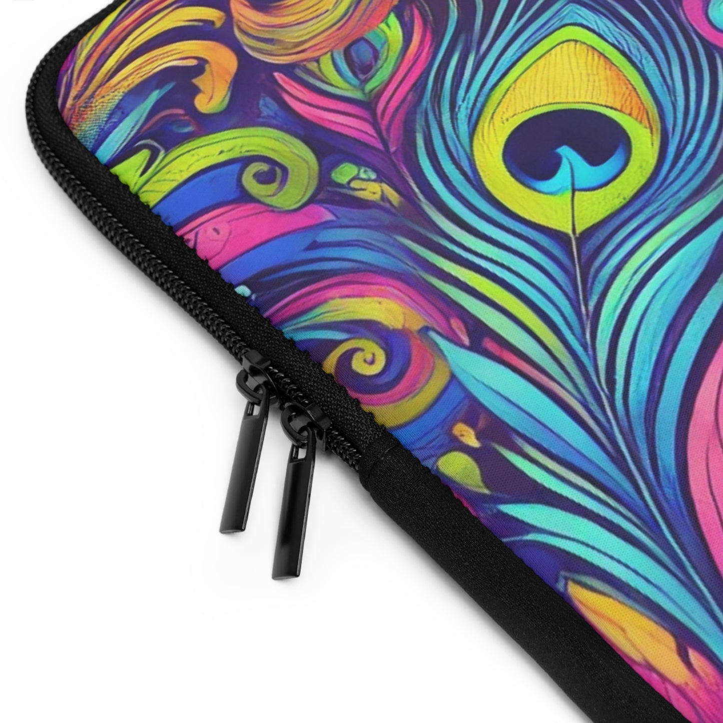 Tropical Laptop Sleeve, 5 Sizes - Perfect for Beach Lovers & Students / Feather Currents