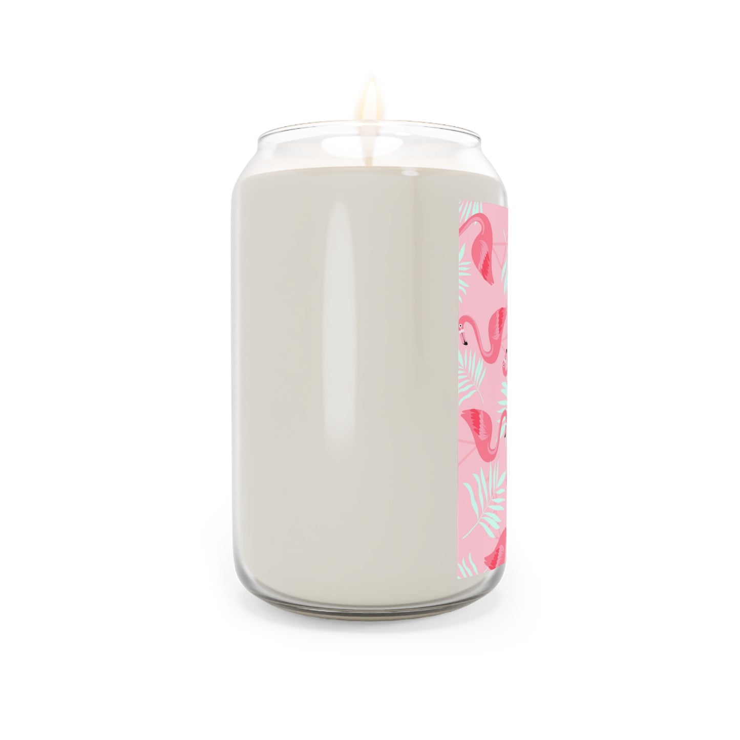 Scented Candle, 13.75oz - Flamingo and White Palms